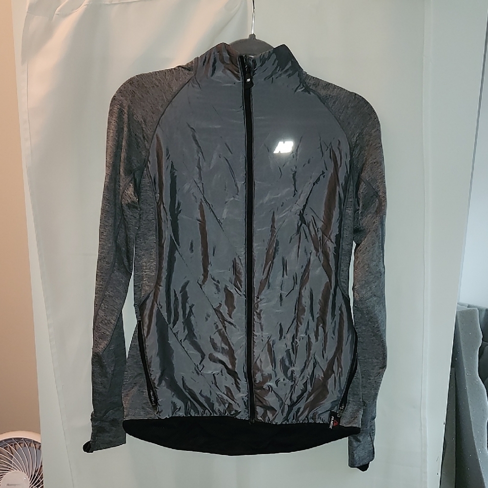 New Balance Women's Reflective Gray Running Jacket